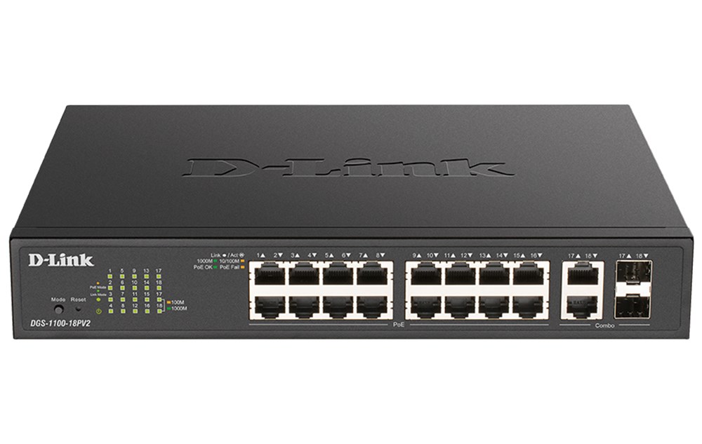 D-Link  DGS-1100-18PV2 network switch Managed L2