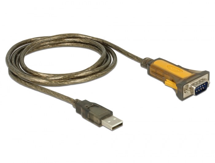 Delock  65840 serial cable Black, Yellow