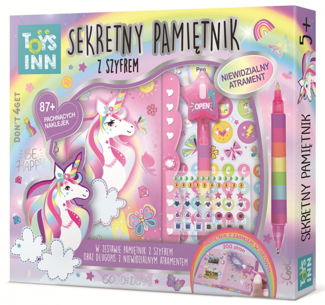 Stnux  Diary Secret Message Unicorn |
