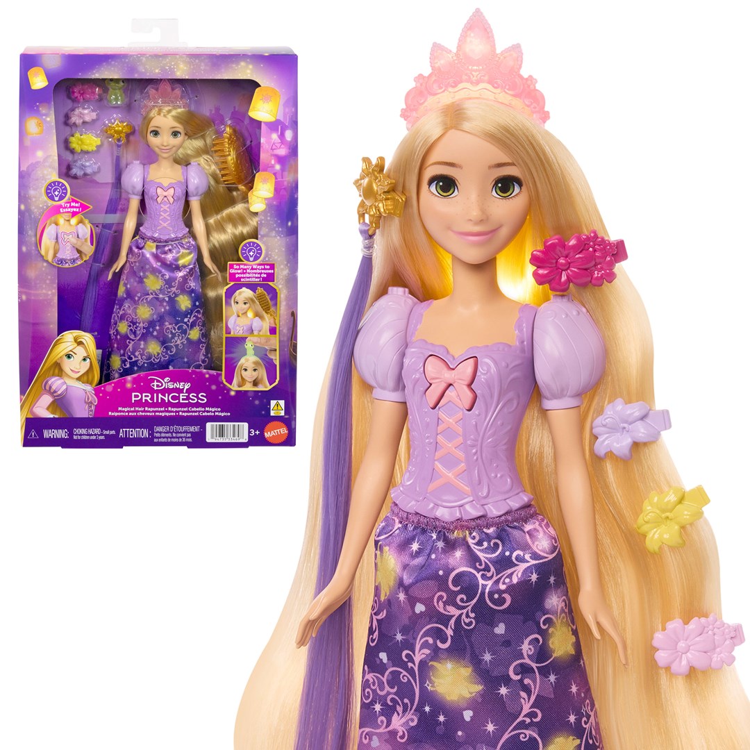 DISNEY PRINCESS Light-Up Hair Rapunzel Fashion