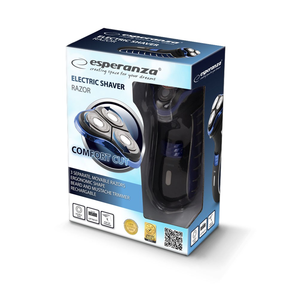 Esperanza  ELECTRIC SHAVER RAZOR BLUE EBG002B