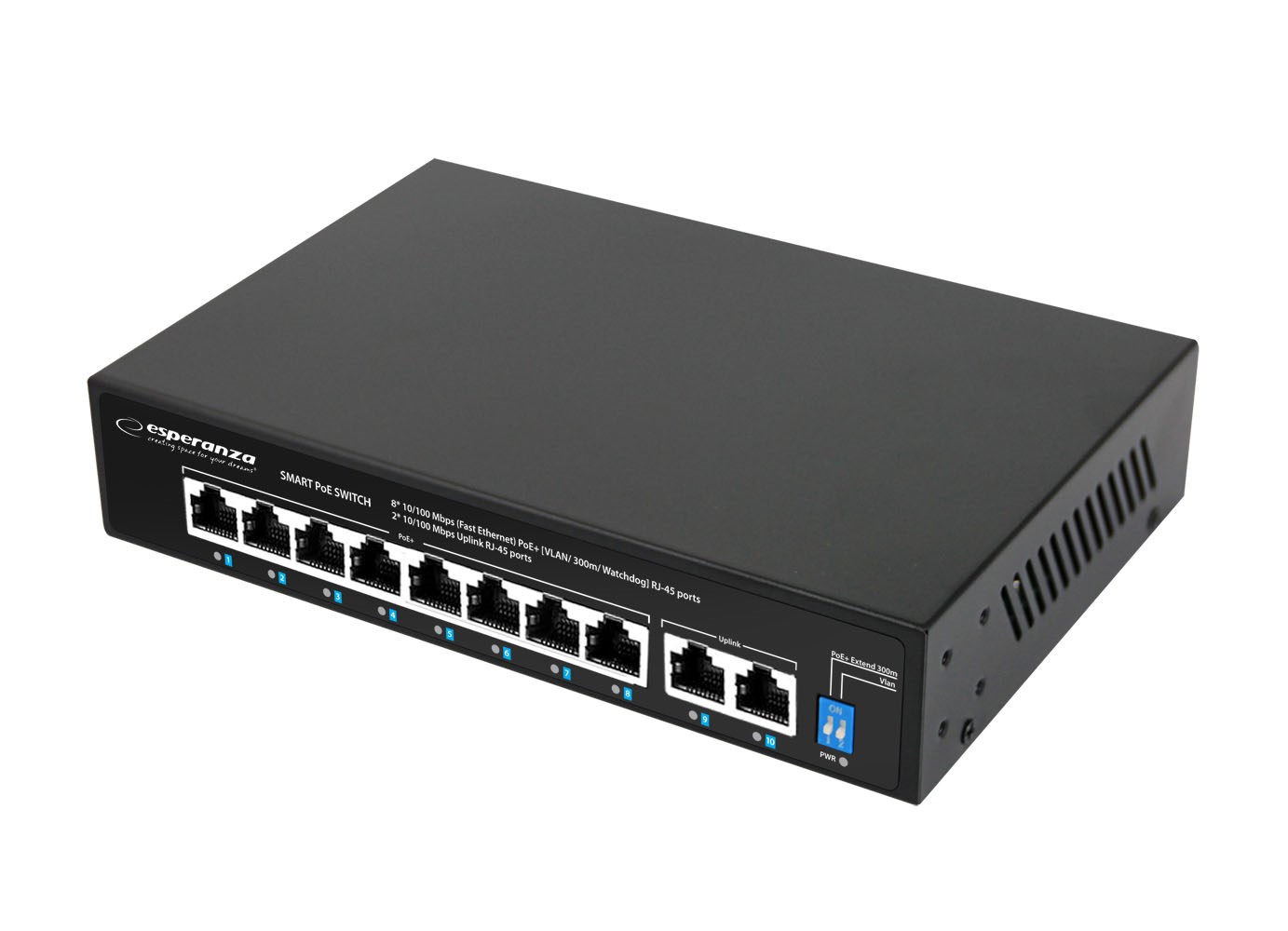 Esperanza  ENS106 10-port Poe Switch 10/100