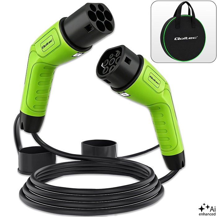 Qoltec  EV cable type2 for car
