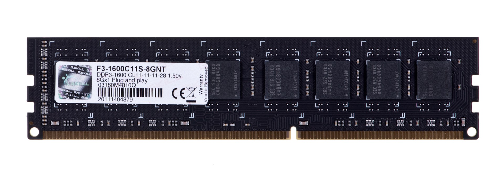 G.SKILL  DDR3 8GB 1600MHz CL11