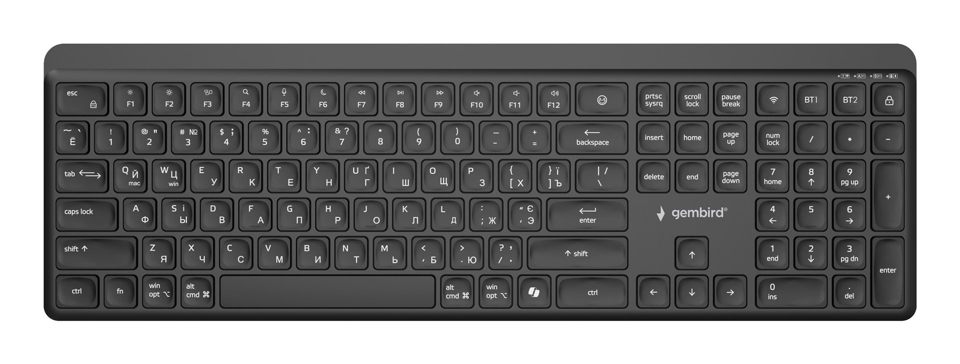 Gembird Dual-mode pro-business slim wireless keyboard