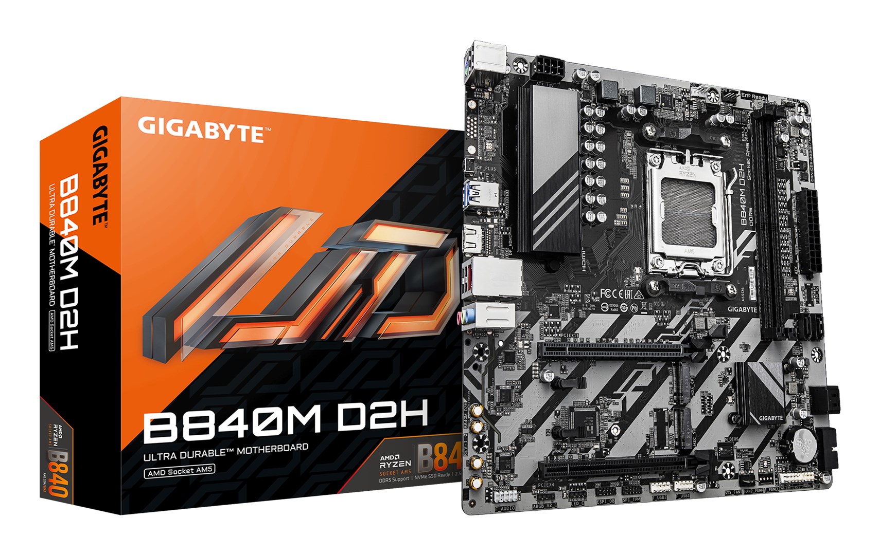 GIGABYTE  B840M D2H Motherboard - AMD