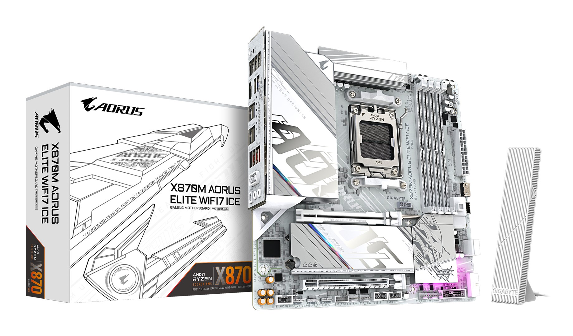 GIGABYTE X870M AORUS ELITE WIFI7 ICE