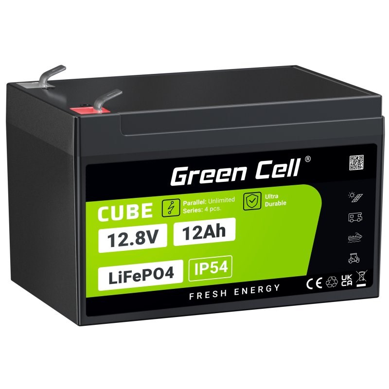 GREEN CELL  LFPGC12V12AH UPS battery Lithium