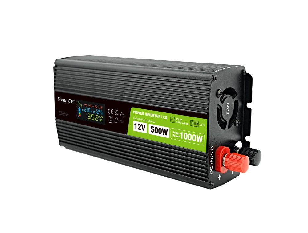 GREEN CELL Przetwornica napicia PowerInverter LCD