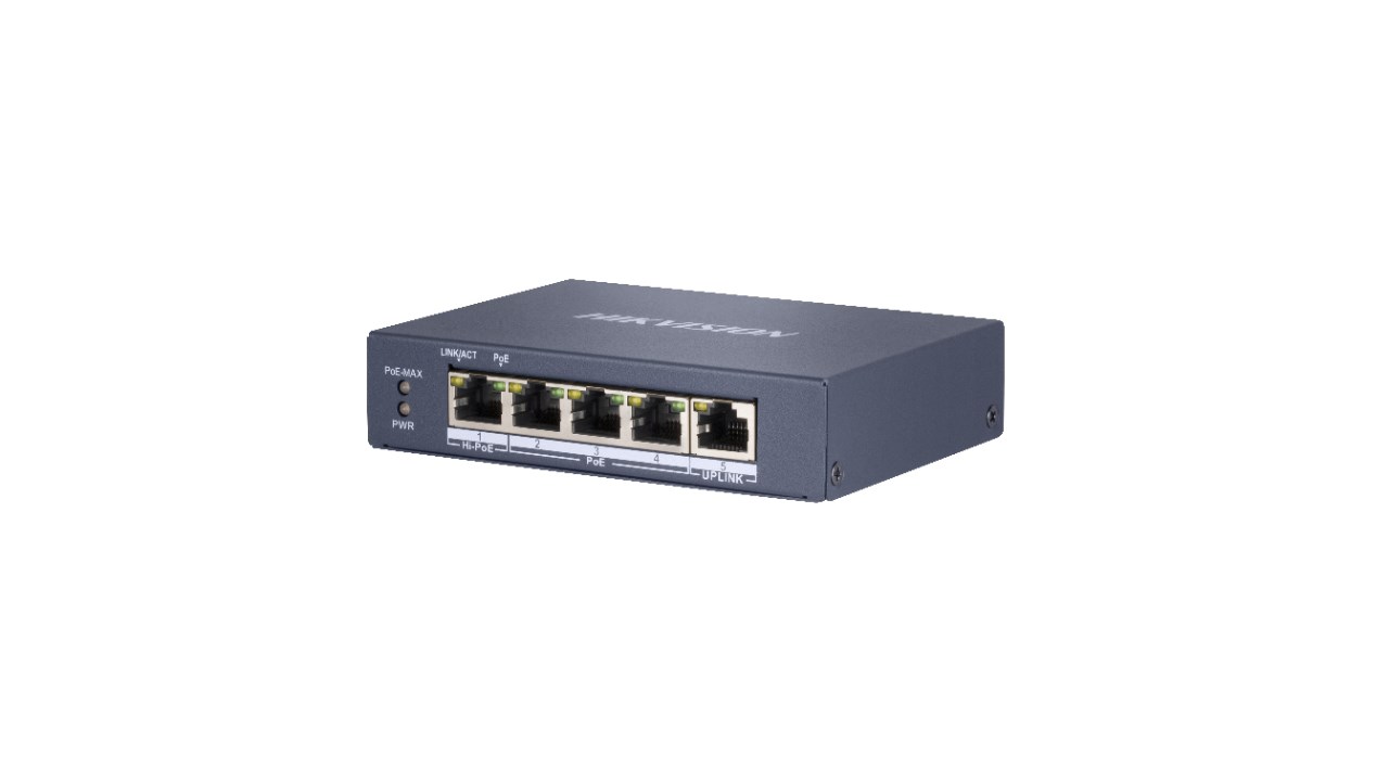 Hikvision  DS-3E0505HP-E network links Non-managed Gigabit