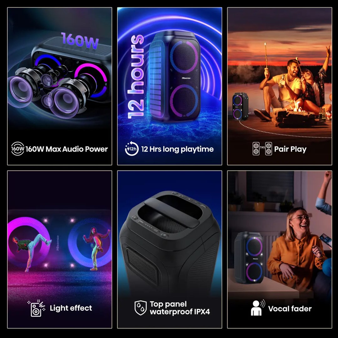 HISENSE Party Rocker 160 Party Speaker