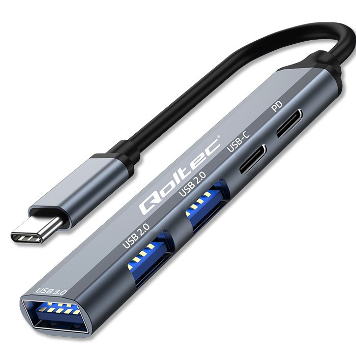 Qoltec  HUB adapter USB C 3
