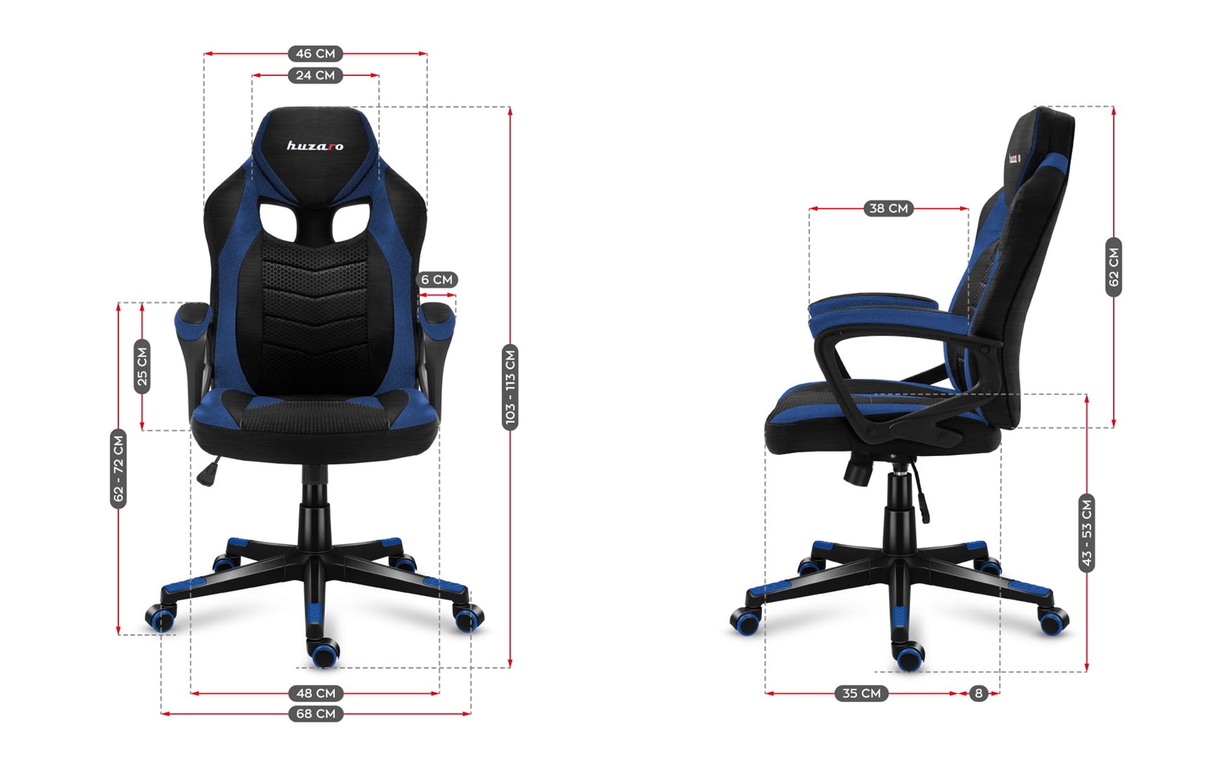 Huzaro  FORCE 2.5 BLUE MESH