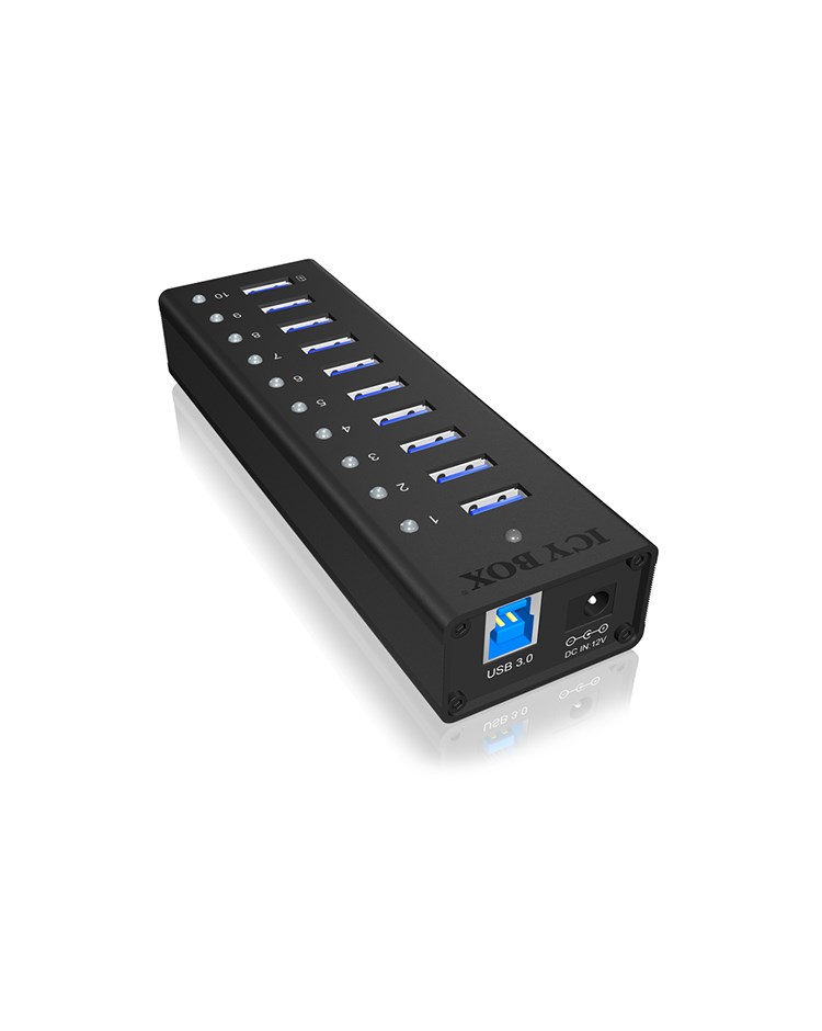 IcyBox  IB-AC6110 active 10 port USB