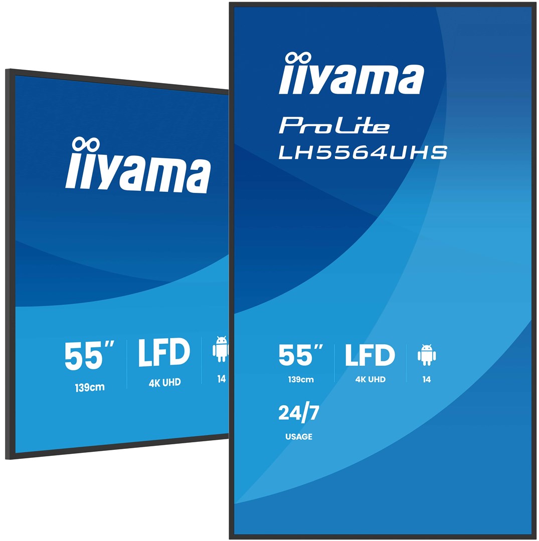 IIYAMA  LH5564UHS-B1AG Signage Display Digital signage