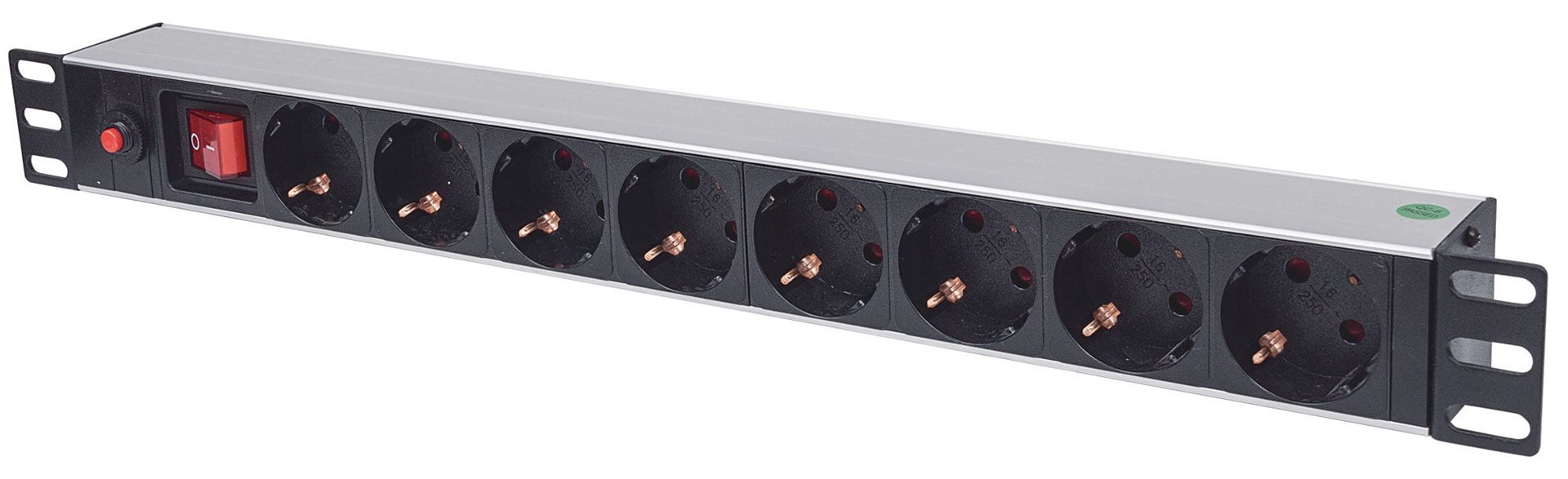 Intellinet  19" 1U Rackmount 8-Way Power