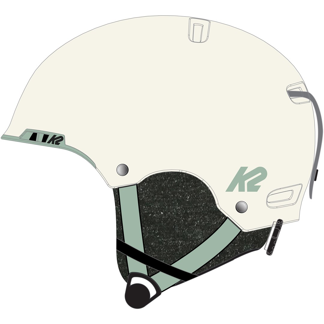 K2 Kask damski  MERIDIAN white pearl