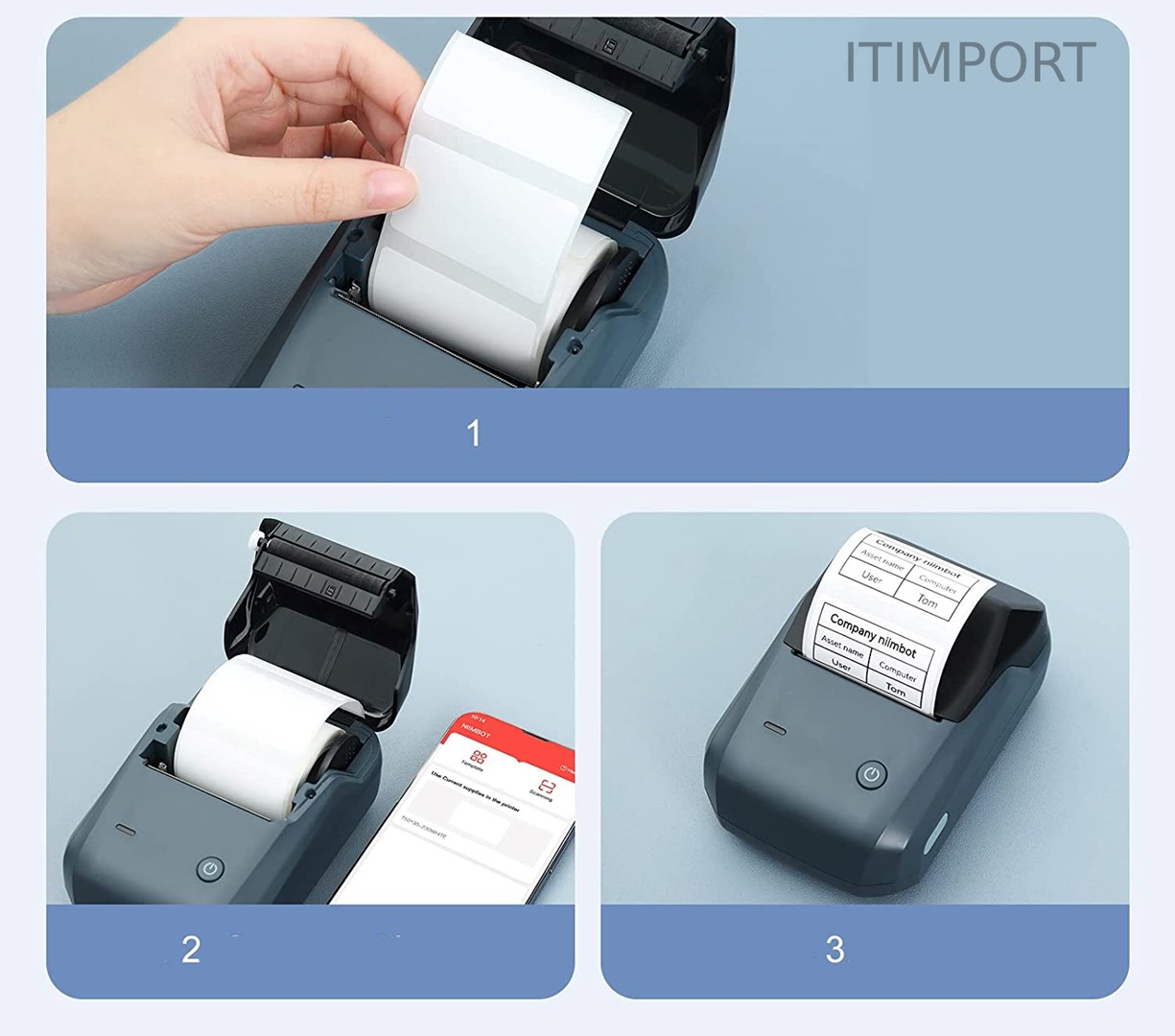 Niimbot Label Printer  B1,Grey |