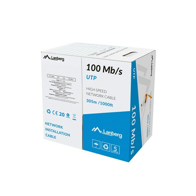 LANBERG  Cable LAN UTP 100Mb/s 305m