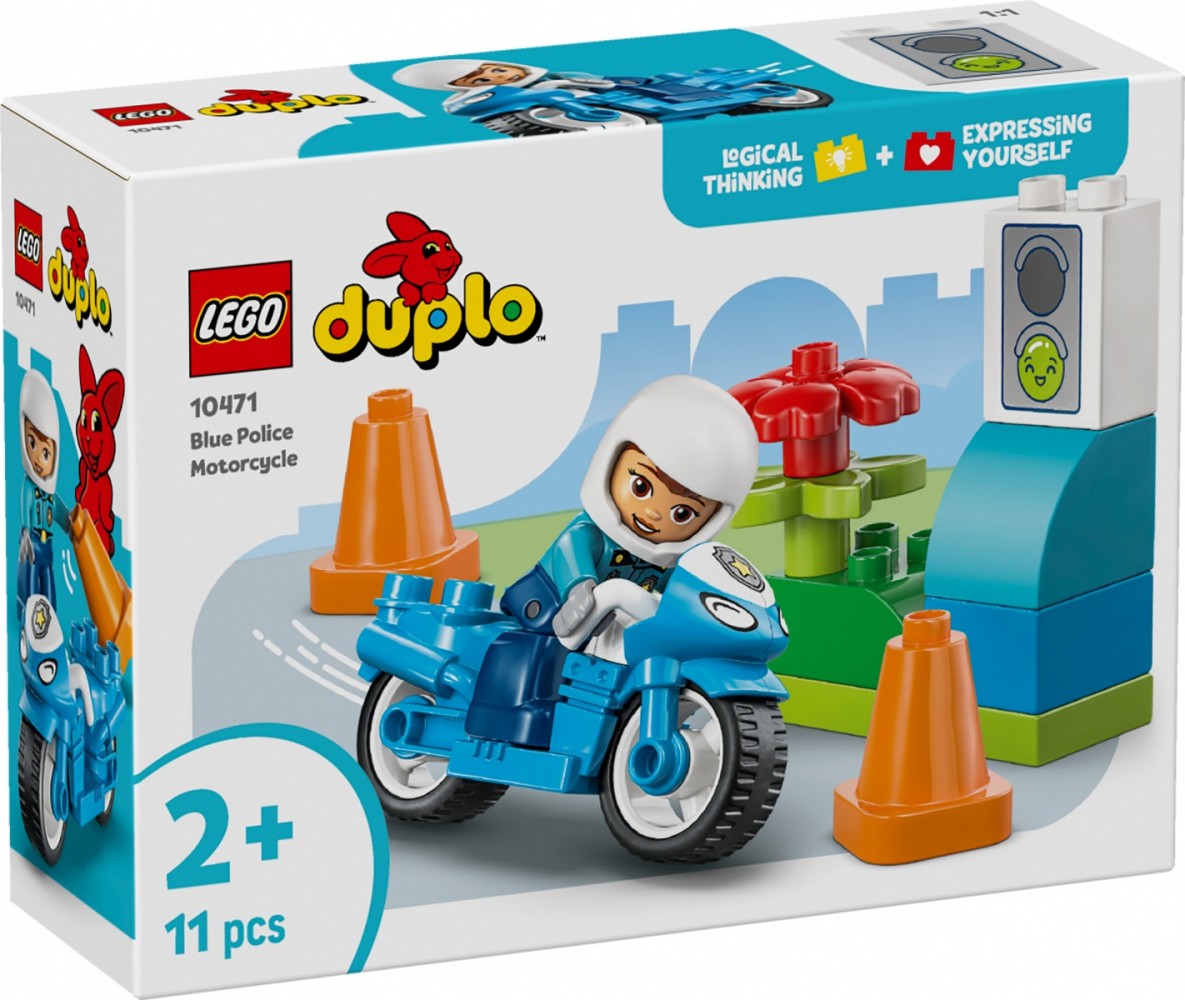 LEGO   DUPLO 10471 Blue Police Motorcycle