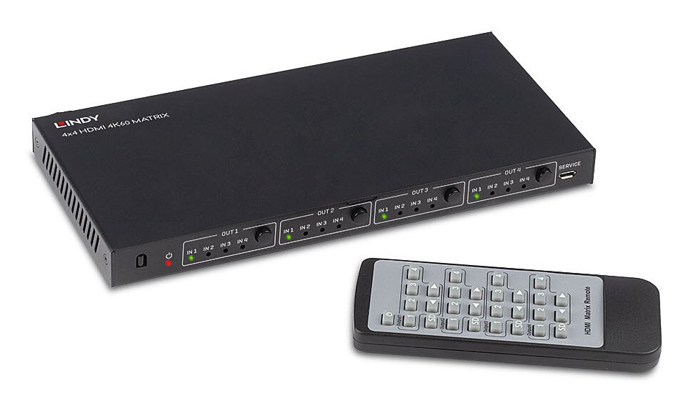 LINDY  4x4 HDMI 4K60 Matrix |