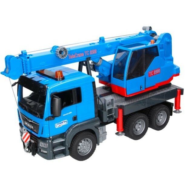 BRUDER MAN TGS truck with crane