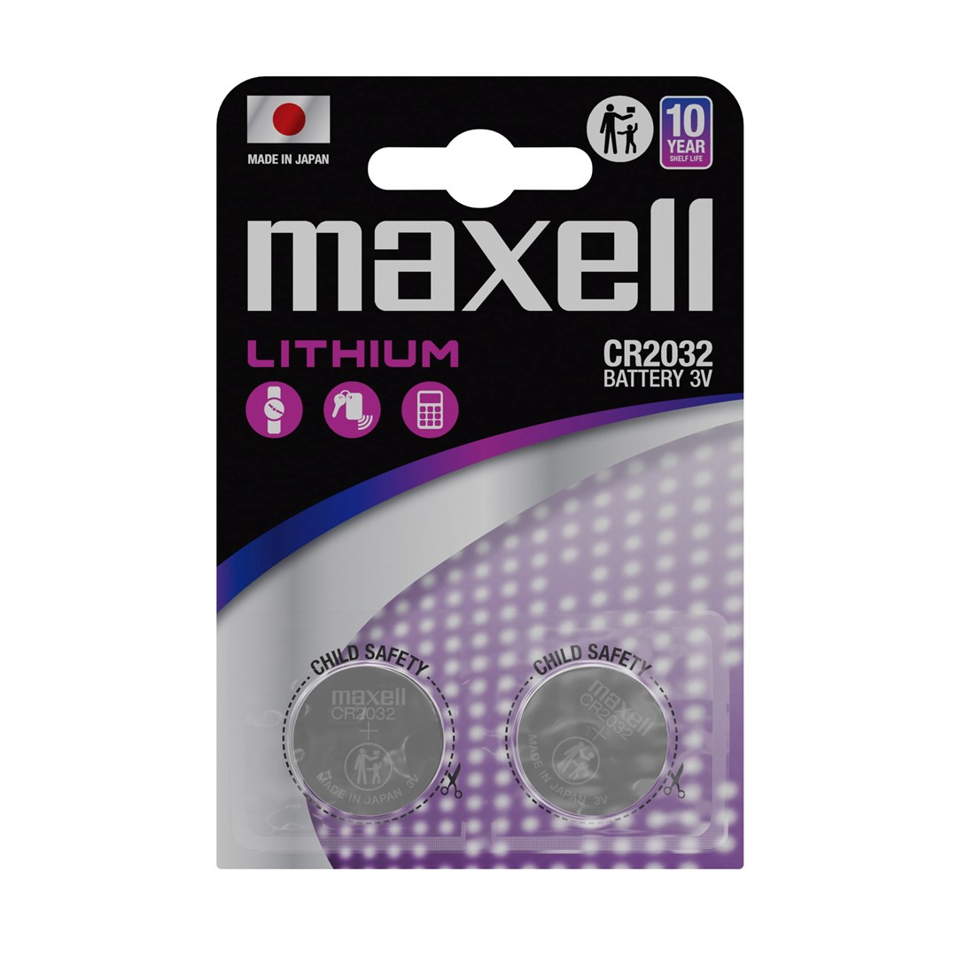 Maxell  CR2032 Battery specialized 2 pcs