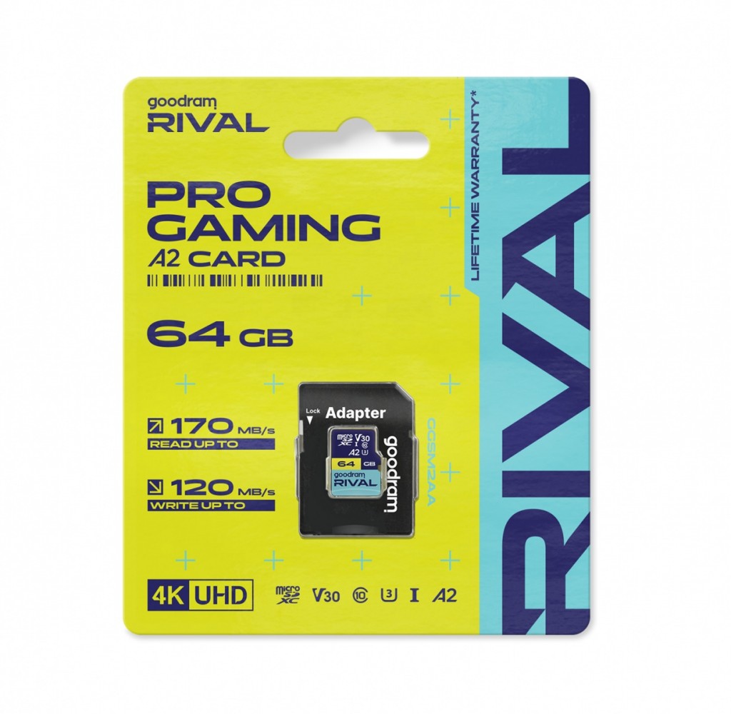 GOODRAM Memory card microSD 64GB Rival