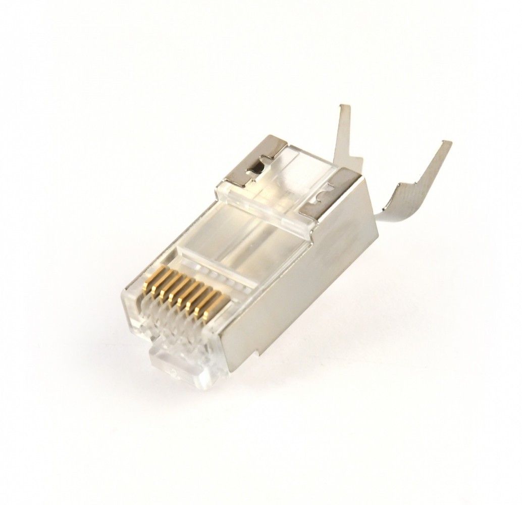Gembird Modular plug CAT7 15u gold