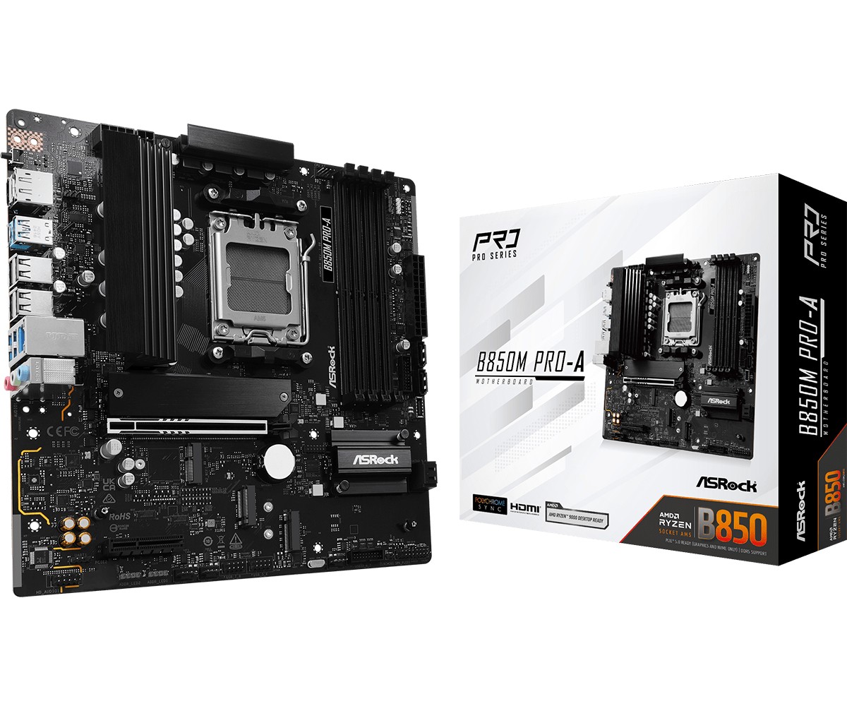 ASRock  Motherboard B850M PRO-A AM5 4DDR5