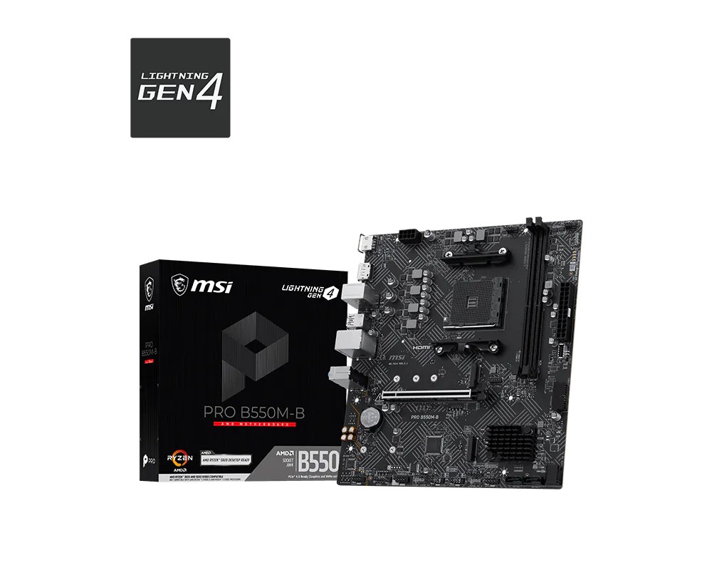 MSI  Motherboard PRO B550M-B am4 2DDR4