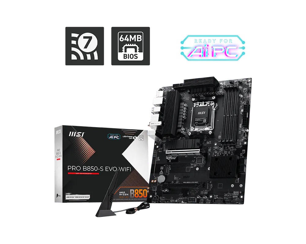 MSI Motherboard PRO B850-S EVO WIFI