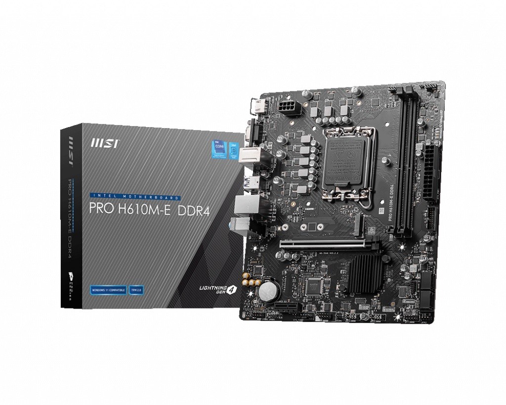 MSI  Motherboard PRO H610M-E s1700 DDR4