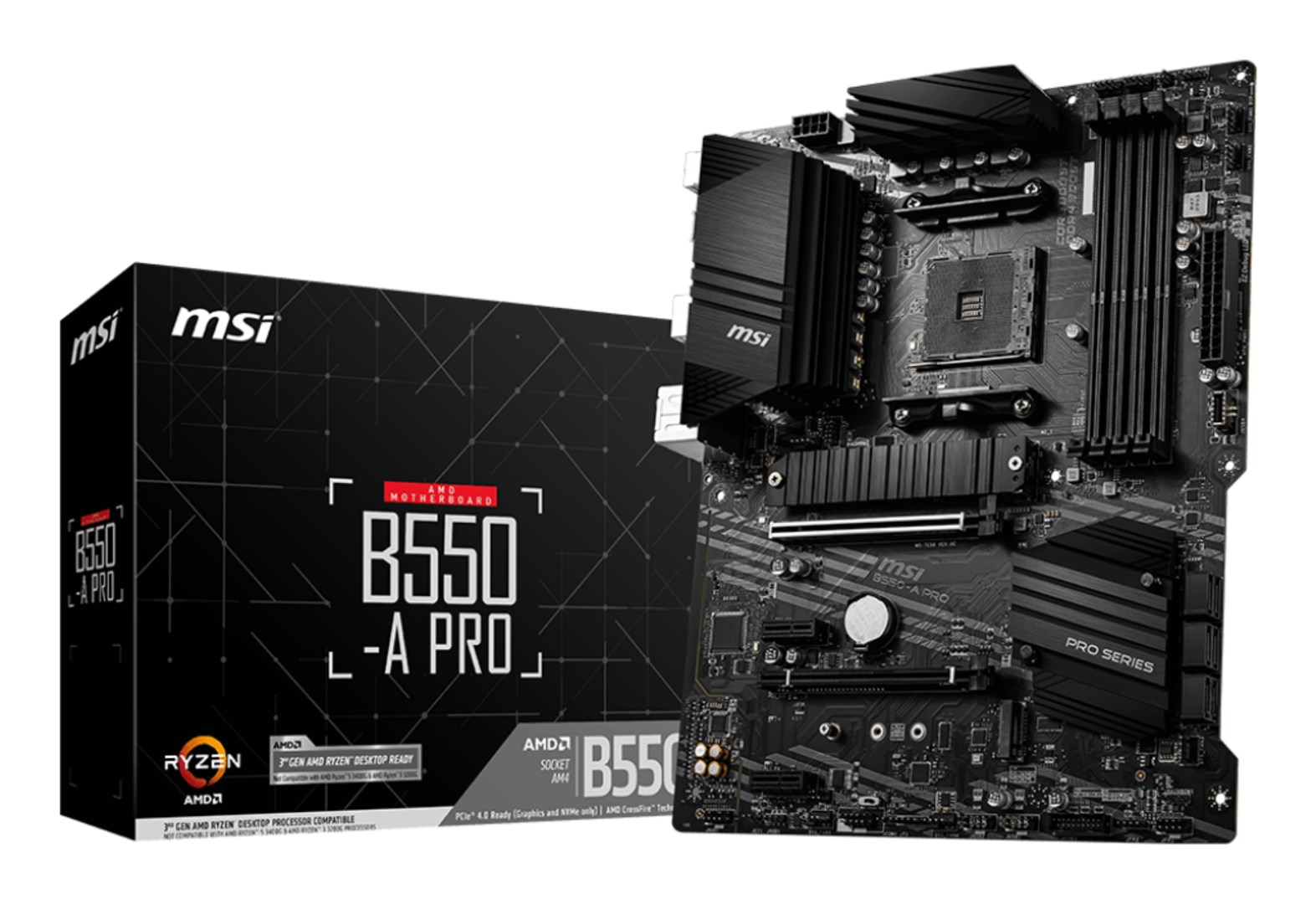MSI  B550-A PRO motherboard AMD B550