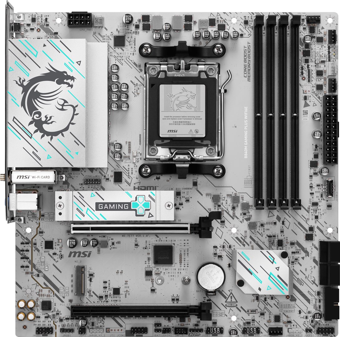 MSI  B840M GAMING PLUS WIFI6E motherboard
