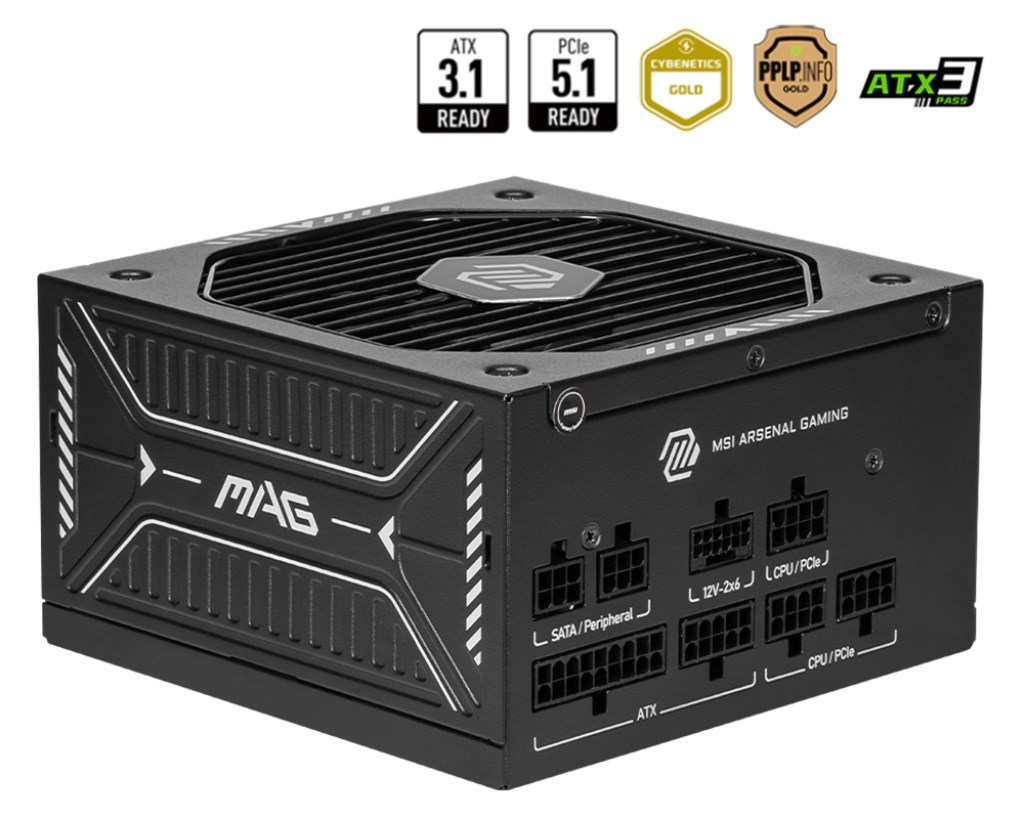 MSI MAG A650GLS PCIE5 power supply