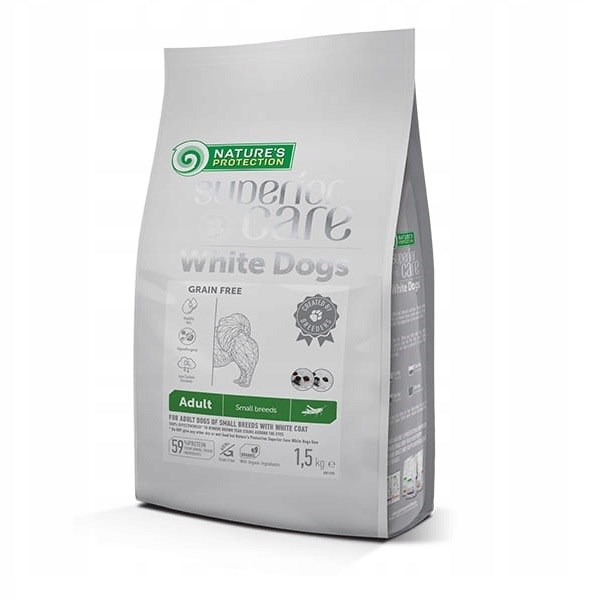 NATURE`S PROTECTION Superior Care White dog