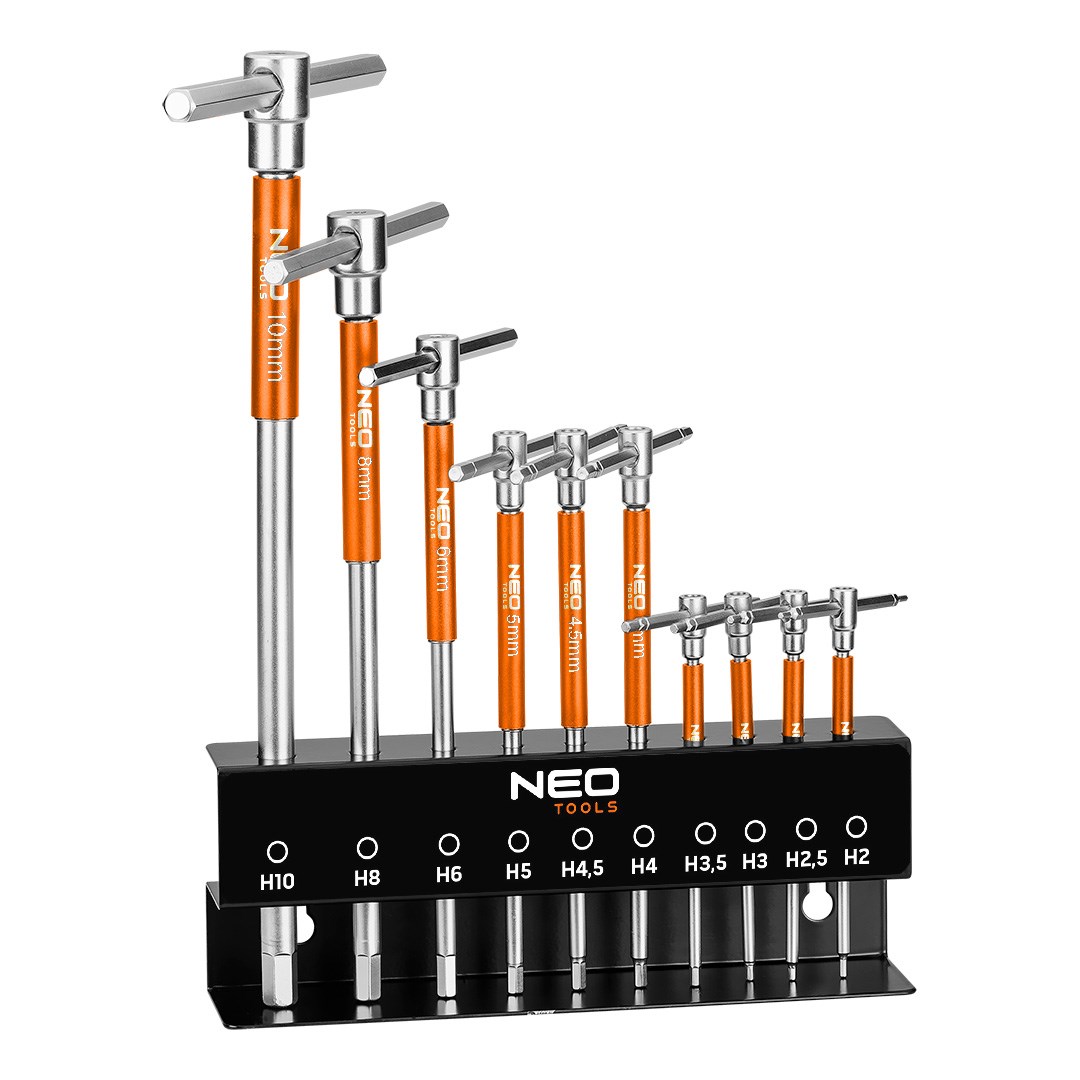 NEO TOOLS  T-handle socket drivers 2–10