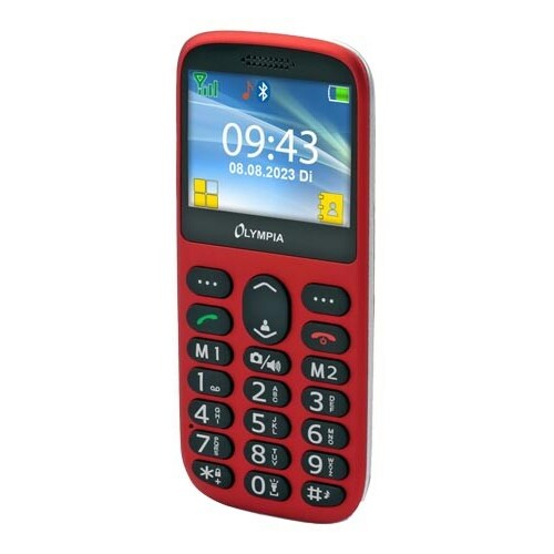 OLYMPIA Mobiltelefon SUN GroĂźtasten rot |