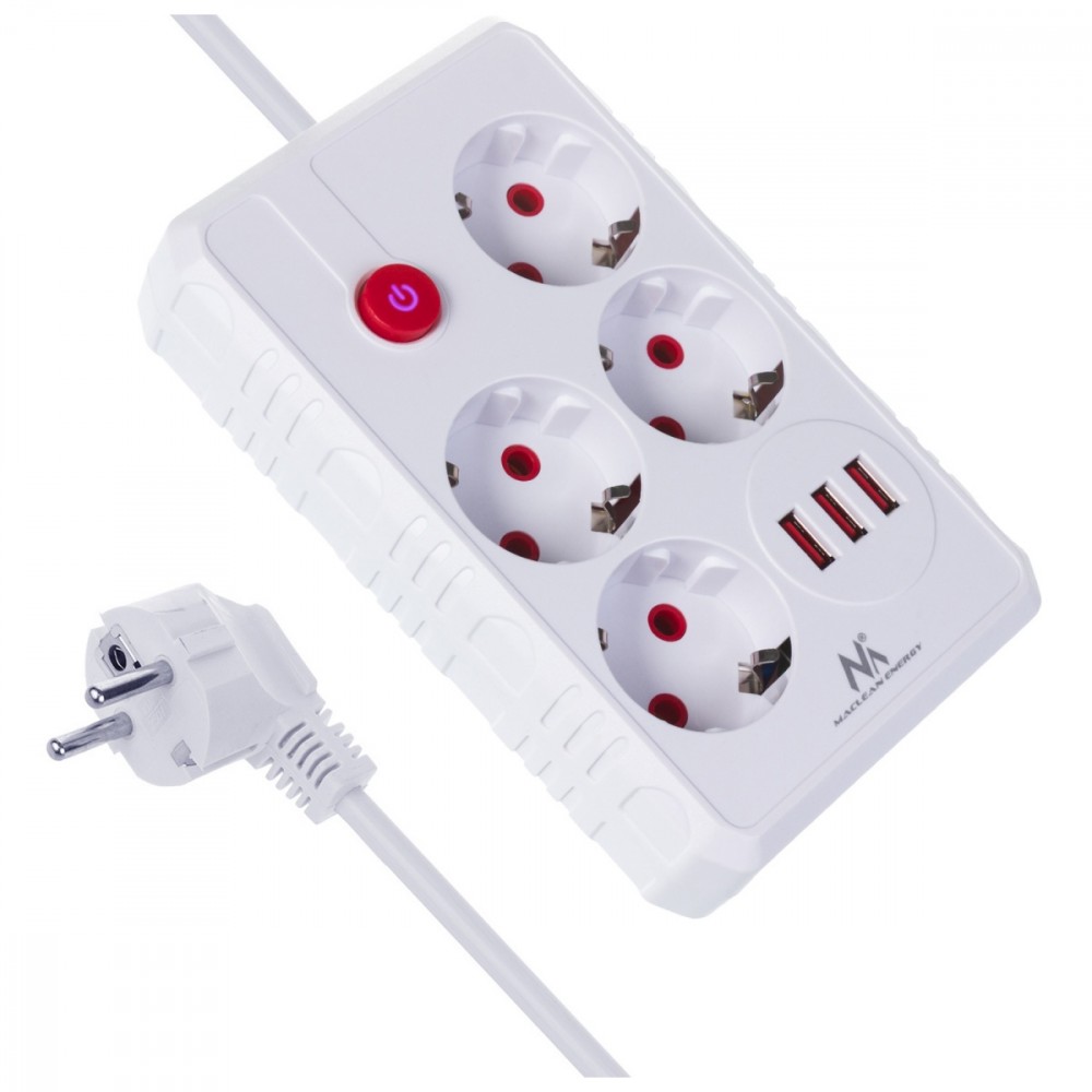 Maclean Power strip MCE393 W, 4