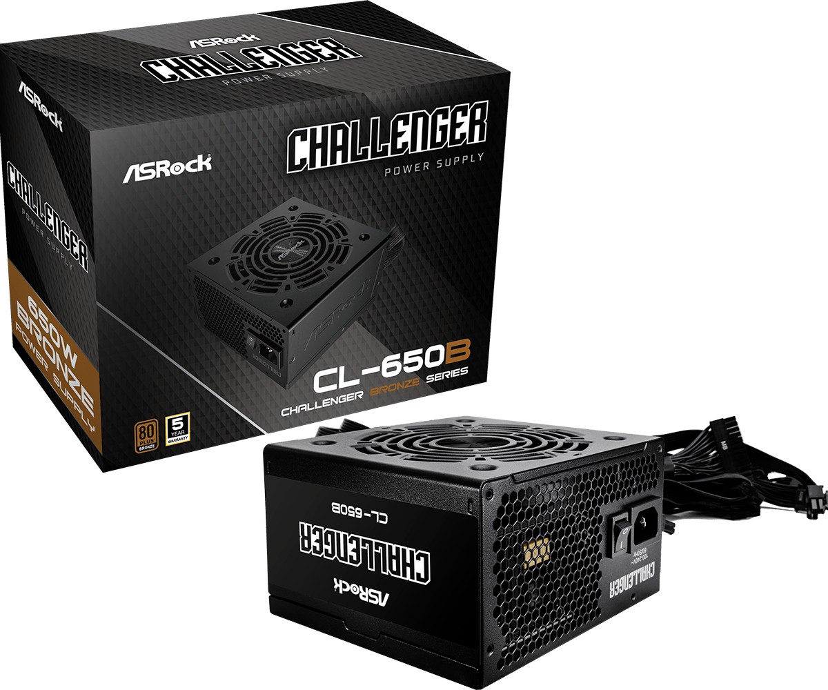 ASRock Power supply CL-650B 650W 80PLUS