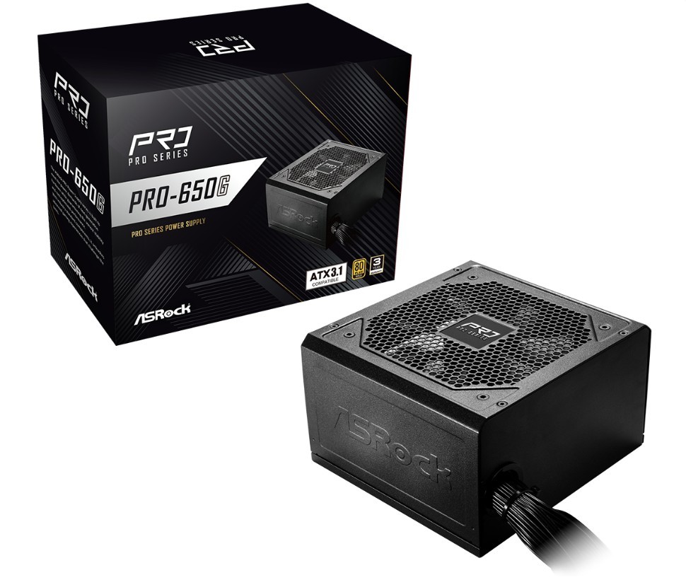 ASRock  PRO-650G 650W 80 PLUS Gold