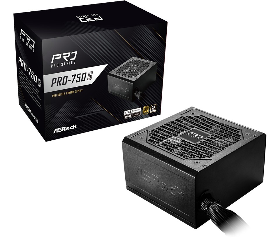 ASRock  PRO-750G 750W 80PLUS GOLD NON