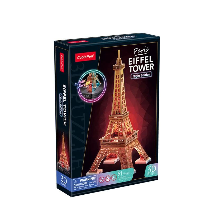 Cubic Fun  Puzzles 3D LED Eiffel