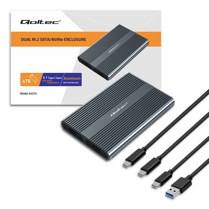 Qoltec  Enclosure | M.2 SSD