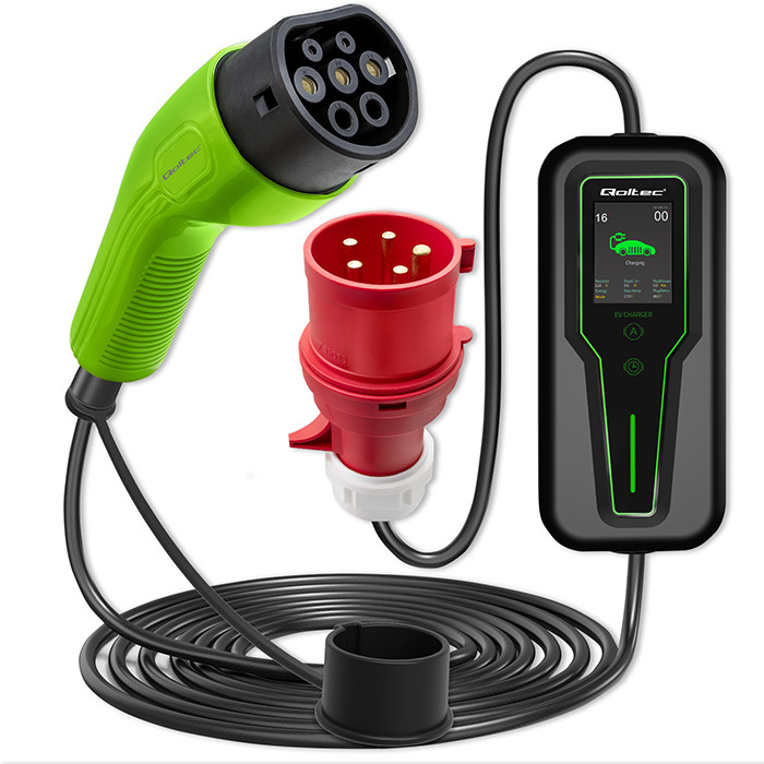 Qoltec  Mobile EV Car Charger Adjustable