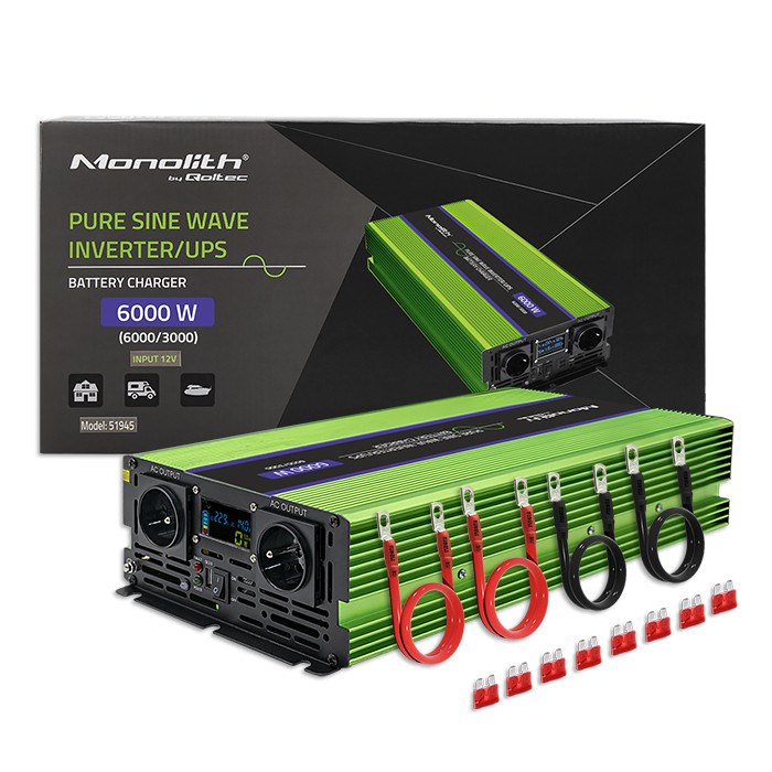 Qoltec  Monolith power adapter/inverter Auto 6000
