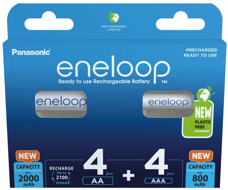Panasonic Rechargeable batteries  ENELOOP 4x AA