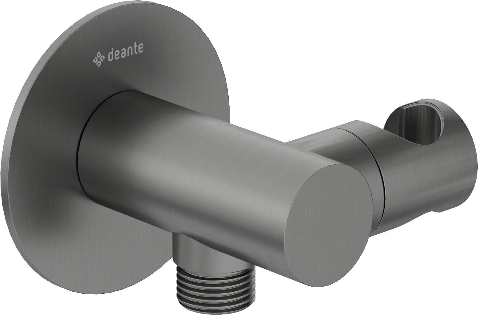 Deante Round angled connector with handset