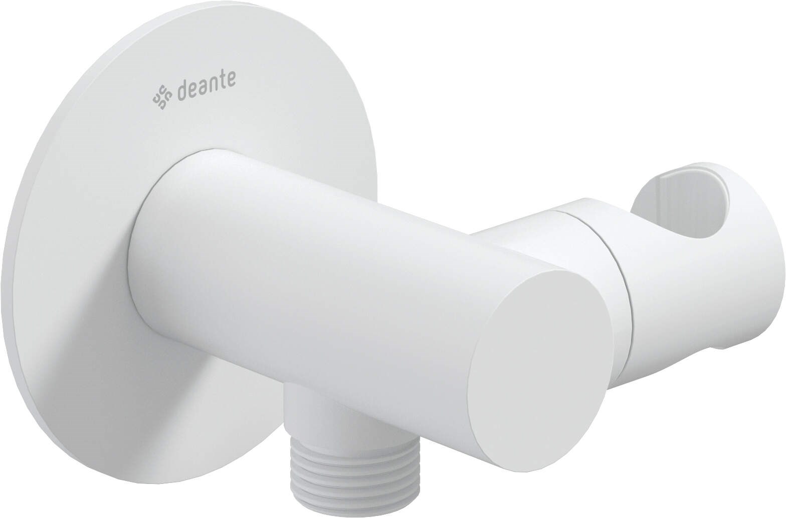 Deante Round angled connector with handset